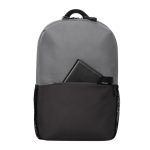 Mochila Targus Sagano 15.6 pulgadas en colores negro y gris, perfecta para portátiles hasta 39.6 cm. SKU: TBB636GL