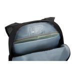 Mochila Targus Zero Waste, informal, color negro, fabricada con plástico reciclado. SKU: TBB641GL.