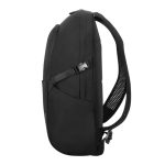 Mochila Targus Zero Waste, informal, color negro, fabricada con plástico reciclado. SKU: TBB641GL.