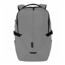 Mochila gris Targus Terra EcoSmart para portátiles de hasta 16 pulgadas, modelo TBB64904GL, con compartimientos amplios y diseño ecológico.