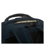 Mochila Targus HeritageLuxe para viajes en color azul, hecha de poliéster, SKU TBB65602GL