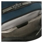 Mochila Targus HeritageLuxe para viajes en color azul, hecha de poliéster, SKU TBB65602GL