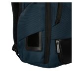 Mochila Targus HeritageLuxe para viajes en color azul, hecha de poliéster, SKU TBB65602GL
