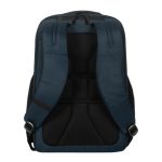 Mochila Targus HeritageLuxe para viajes en color azul, hecha de poliéster, SKU TBB65602GL