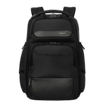 Mochila Targus HeritageLuxe de viaje en color negro, fabricada en poliéster, SKU TBB656GL
