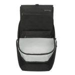 Imagen de la mochila Targus EcoSmart City Backpack en color negro, ideal para portátiles y accesorios. SKU TBB657GL.