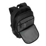 Mochila informal negra de poliéster marca Targus, modelo TBB943GL, ideal para portátiles