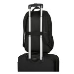 Mochila informal negra de poliéster marca Targus, modelo TBB943GL, ideal para portátiles