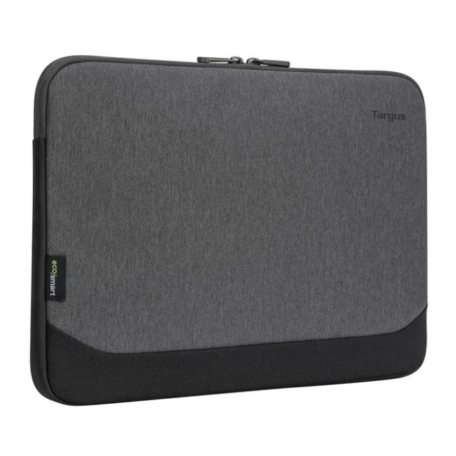 Targus Funda EcoSmart Gris para Portátiles de 14 pulgadas Imagen de la funda Targus Cypress EcoSmart gris de 14 pulgadas, SKU TBS64602GL, diseñada para proteger portátiles y fabricada de materiales reciclados