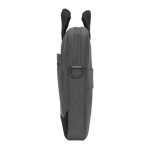 Maletín gris para laptops de hasta 15.6 pulgadas Targus Cypress EcoSmart, hecho con materiales reciclados. SKU: TBS92502GL