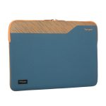 Funda para portátil Targus Pulse II EcoSmart de 16 pulgadas, diseño en azul y naranja, SKU TBS97102GL