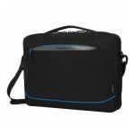 Maletín negro Targus TBT940GL para portátil de 16 pulgadas con diseño moderno y compartimientos adicionales. SKU: TBT940GL.