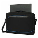 Maletín negro Targus TBT940GL para portátil de 16 pulgadas con diseño moderno y compartimientos adicionales. SKU: TBT940GL.