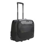 Maletín con ruedas Targus para portátil de 17.3 pulgadas, color negro, modelo TCG717GL. Ideal para transportar laptops con seguridad y comodidad.