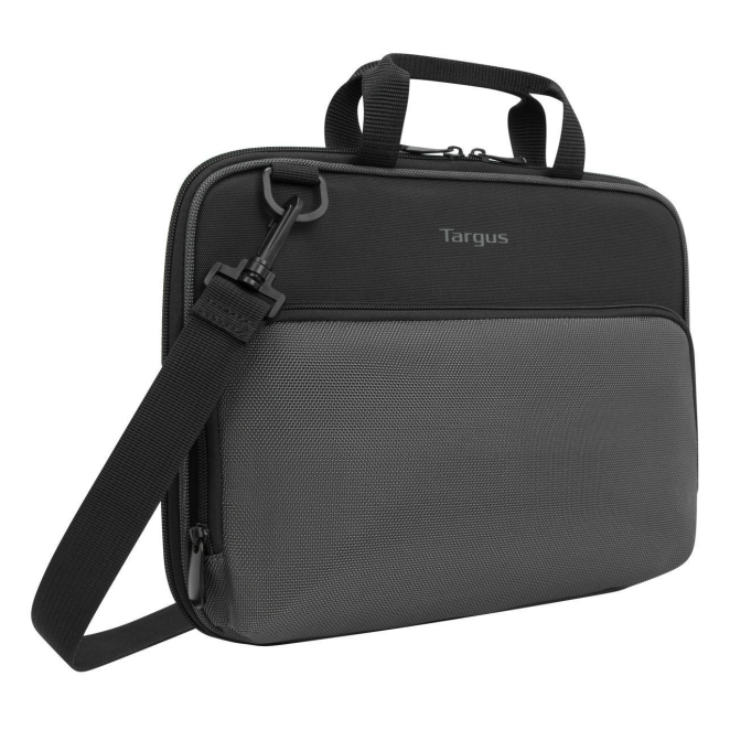 Targus Maletín Clásico para Portátil 11.6 pulgadas Negro y Gris Maletín Targus TED006GL para portátil de 11.6 pulgadas en colores negro y gris, ideal para proteger dispositivos en movimiento.