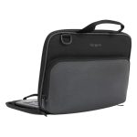 Maletín Targus TED006GL para portátil de 11.6 pulgadas en colores negro y gris, ideal para proteger dispositivos en movimiento.