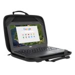 Maletín Targus TED006GL para portátil de 11.6 pulgadas en colores negro y gris, ideal para proteger dispositivos en movimiento.