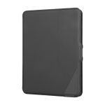 Vista frontal de la funda Targus VersaVu para tablet con teclado Bluetooth en español, color negro. SKU: THZ988ES