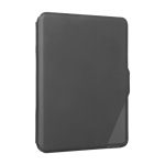 Vista frontal de la funda Targus VersaVu para tablet con teclado Bluetooth en español, color negro. SKU: THZ988ES