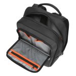 Imagen de la mochila Targus TSB911GL pensada para portátiles de hasta 40,6 cm (16 pulgadas) en colores negro y gris. SKU: TSB911GL