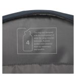 Mochila Targus EcoSmart para viajes, color marina, hecha de materiales reciclados. SKU: TSB96002GL.