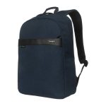 Mochila Targus EcoSmart para viajes, color marina, hecha de materiales reciclados. SKU: TSB96002GL.