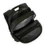 Mochila negra Targus GeoLite de 40,6 cm (16 pulgadas) con compartimentos para portátil. SKU TSB962GL.
