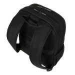 Mochila negra Targus GeoLite de 40,6 cm (16 pulgadas) con compartimentos para portátil. SKU TSB962GL.