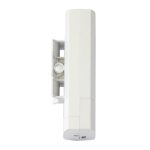 Imagen del punto de acceso inalámbrico Techly I-WL-CPE120 en color blanco, soporte para 300 Mbit/s y energía sobre Ethernet (PoE). SKU: I-WL-CPE120.