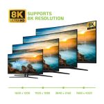 Techly IADAP DP-HDMIF8K adaptador de cable de vídeo de 0,2 m con DisplayPort a HDMI tipo A (Estándar) en color negro, SKU: IADAP DP-HDMIF8K