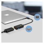 Adaptador de cable de vídeo Techly IADAP MDP-HDMIF8K Mini DisplayPort a HDMI 8K en color negro, ideal para una conexión de alta definición sin pérdida de calidad.
