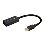 Adaptador de cable de vídeo Techly IADAP MDP-HDMIF8K Mini DisplayPort a HDMI 8K en color negro, ideal para una conexión de alta definición sin pérdida de calidad.