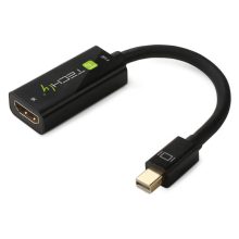 Adaptador de cable de vídeo Techly IADAP MDP-HDMIF8K Mini DisplayPort a HDMI 8K en color negro, ideal para una conexión de alta definición sin pérdida de calidad.