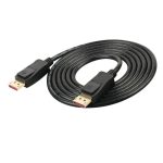 Techly ICOC DSP-A14-050NT, cable DisplayPort de 5 metros en color negro, ideal para conexiones de video de alta calidad. SKU: ICOC DSP-A14-050NT