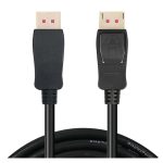 Techly ICOC DSP-A14-050NT, cable DisplayPort de 5 metros en color negro, ideal para conexiones de video de alta calidad. SKU: ICOC DSP-A14-050NT