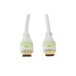 Cable HDMI Techly 10.0 metros. Conectores M/M tipo A estándar en color blanco. SKU ICOC HDMI-4-100WH