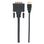 Cable Techly 10m HDMI-A a DVI-D DL en color negro, modelo ICOC HDMI-D-100, ideal para transmisiones de alta calidad entre dispositivos.