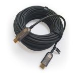 Techly ICOC HDMI-HY2-050, cable HDMI de 50 metros, color negro, con conector HDMI tipo A estándar. SKU: ICOC HDMI-HY2-050