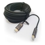 Imagen del Techly ICOC HDMI-HY2-100, un cable HDMI tipo A en color negro con una longitud de 100 metros. SKU ICOC HDMI-HY2-100.