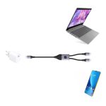 Cable Techly ICOC MU2C-2C100W de 1.5 metros, USB 2.0, dos conectores USB C, negro y gris, SKU ICOC MU2C-2C100W