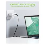 Cable Techly ICOC MUSB40-CMCM08, USB4 Gen 3x2, longitud 0.8 metros, conectores USB-C, color negro, SKU ICOC MUSB40-CMCM08