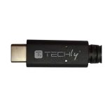 Cable Techly ICOC MUSB40-CMCM08, USB4 Gen 3x2, longitud 0.8 metros, conectores USB-C, color negro, SKU ICOC MUSB40-CMCM08