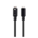 Cable Techly ICOC MUSB40-CMCM08, USB4 Gen 3x2, longitud 0.8 metros, conectores USB-C, color negro, SKU ICOC MUSB40-CMCM08