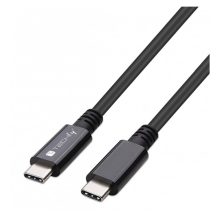Cable Techly ICOC MUSB40-CMCM08, USB4 Gen 3x2, longitud 0.8 metros, conectores USB-C, color negro, SKU ICOC MUSB40-CMCM08