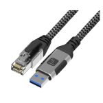 Imagen del Techly ICOC U3A-RJ45-030 cable de red de 3 metros, colores plata y negro, categoría Cat6 F/UTP.