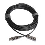 Cable USB Techly ICOC U3AMF-HY-020 de 20 metros, USB 3.2 Gen 1, color negro, SKU ICOC U3AMF-HY-020