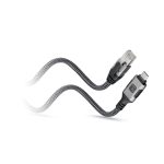 Techly ICOC U3C-RJ45-010 cable de red de 1 metro Cat6 F/UTP FTP en color plata y negro