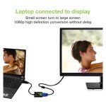 Adaptador de cable de vídeo Techly IDATA HDMI-VGA2 en color negro para convertir HDMI a VGA. SKU IDATA HDMI-VGA2