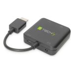 Adaptador de cable Techly IDATA HDMI-VGA8, conecta dispositivos HDMI a pantallas VGA, color negro, SKU IDATA HDMI-VGA8