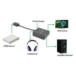 Adaptador de cable Techly IDATA HDMI-VGA8, conecta dispositivos HDMI a pantallas VGA, color negro, SKU IDATA HDMI-VGA8